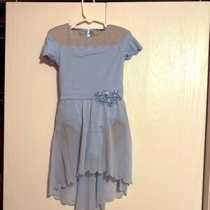 Weissman Baby Blue Kids Ballet Costume with Hair Accessory